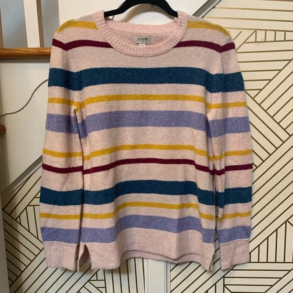 J. Crew Striped Scoop Neck Womens